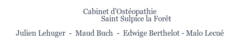 Cabinet d'osteopathie de Saint Sulpice la Forêt