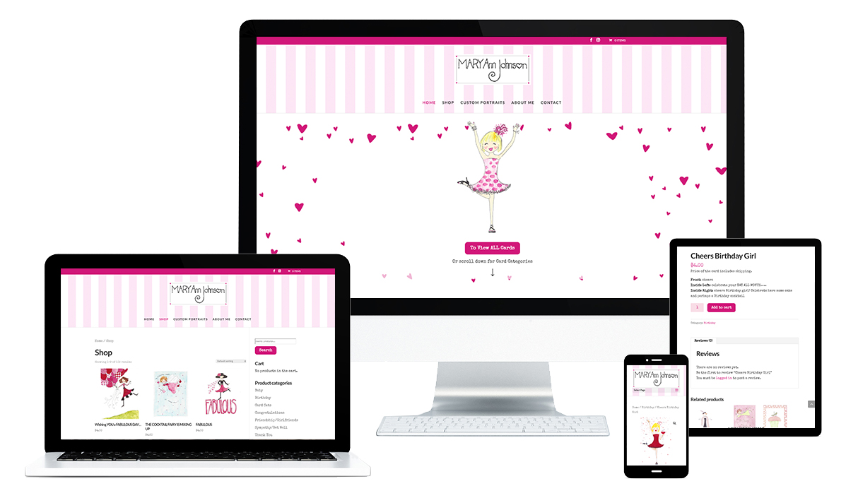 Mary Ann Johnson Ecommerce Website