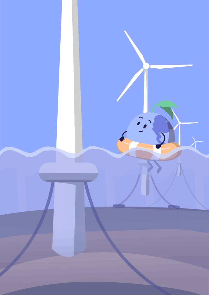 Image of Floating wind turbine
