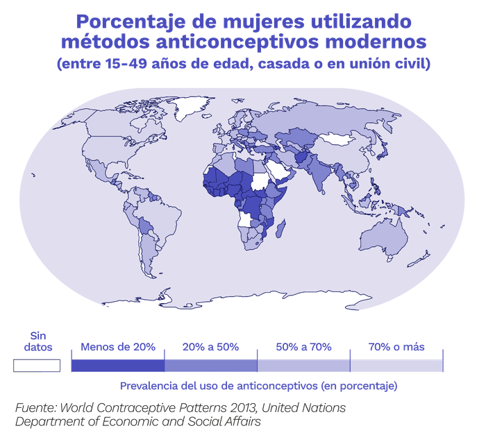 Image of Métodos anticonceptivos modernos en todo el mundo