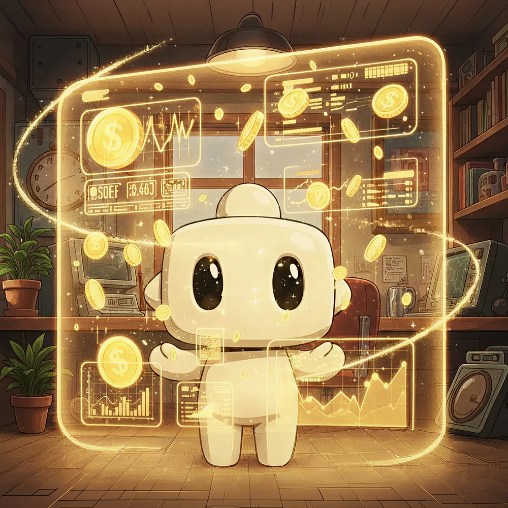 Cline character with credits dashboard