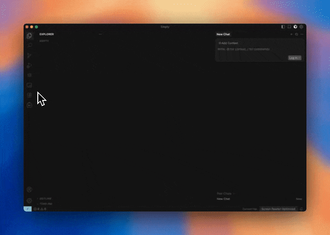 Cursor Right Sidebar Setup