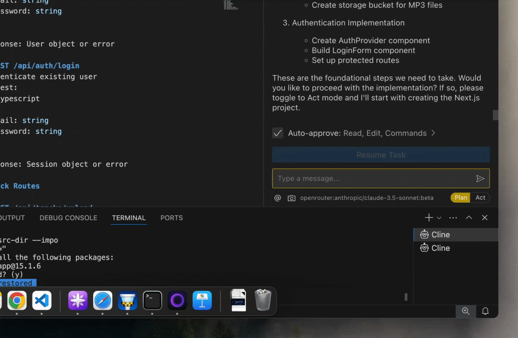 Transitioning to Execute mode