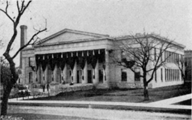 Burton Hall as it looked in 1903, when it was still the Library Building 