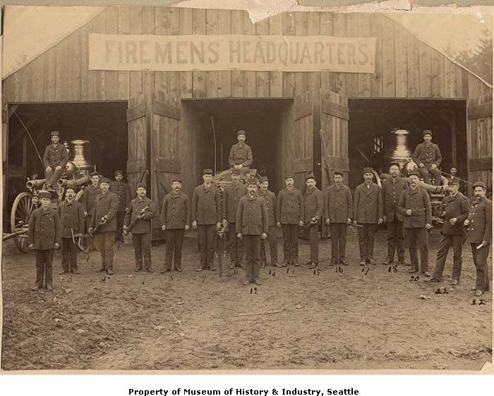 Seattle's first professional fire department, November 1889.