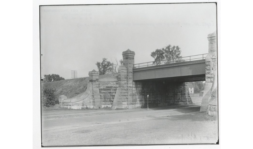 West Boulevard at New York Central Railroad Bridge 1920.