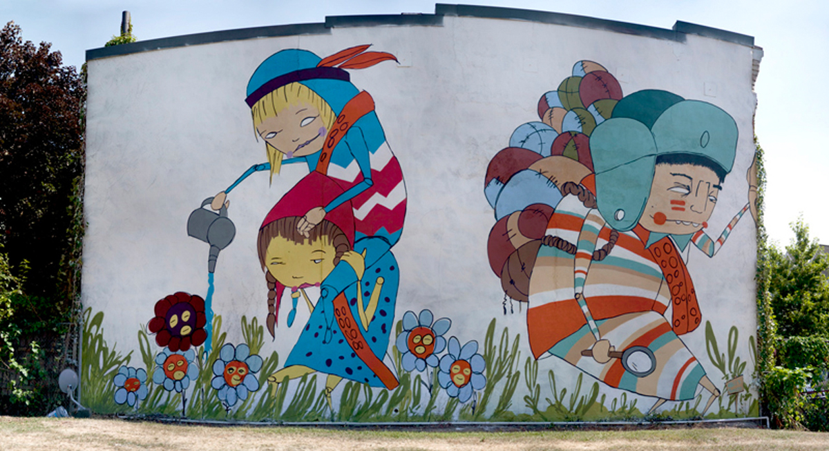 Plant, Art, Graffiti, Painting