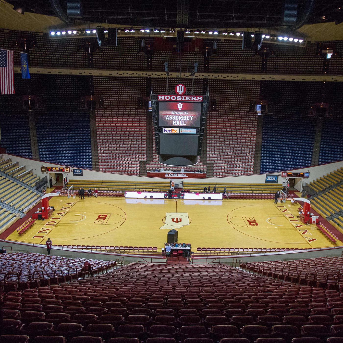 The calm before the storm of a big game at Indiana University