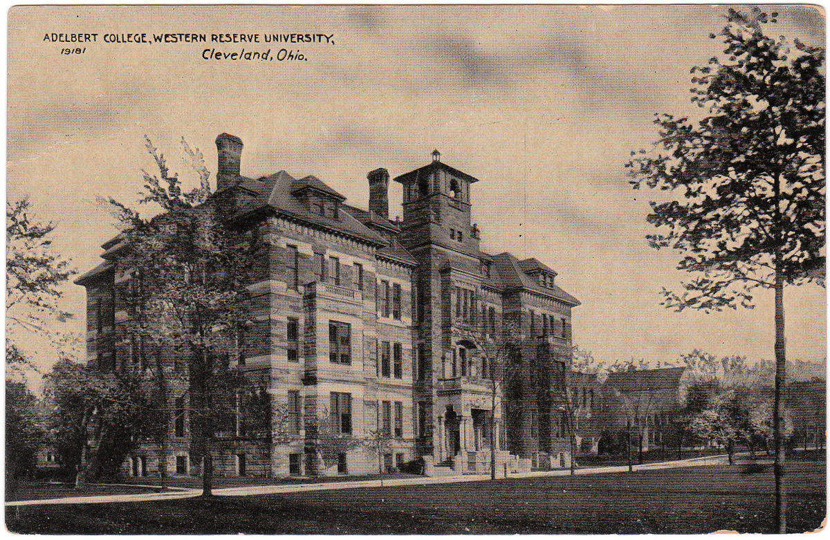 Adelbert College, where Williams acted as the Librarian from 1892-1909.