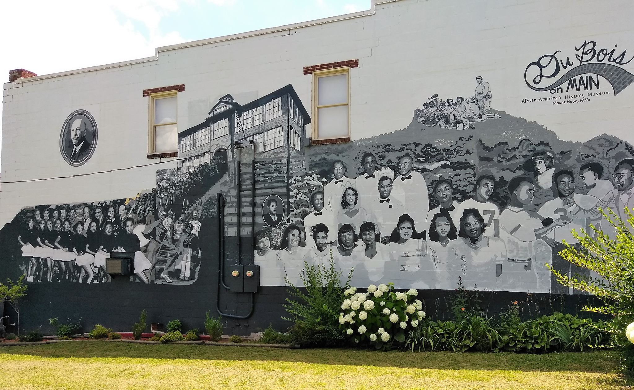 A mural on the side of the DuBois on Main Museum, in Mt. Hope, West Virginia.