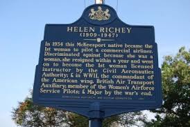 Here stands tall and proud: Helen Richey’s historical marker in Allegheny County.