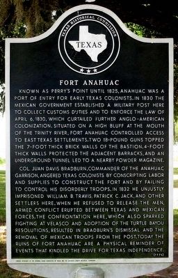 Fort Anahuac Marker