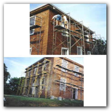 The courthouse being updated in the 1990's.
