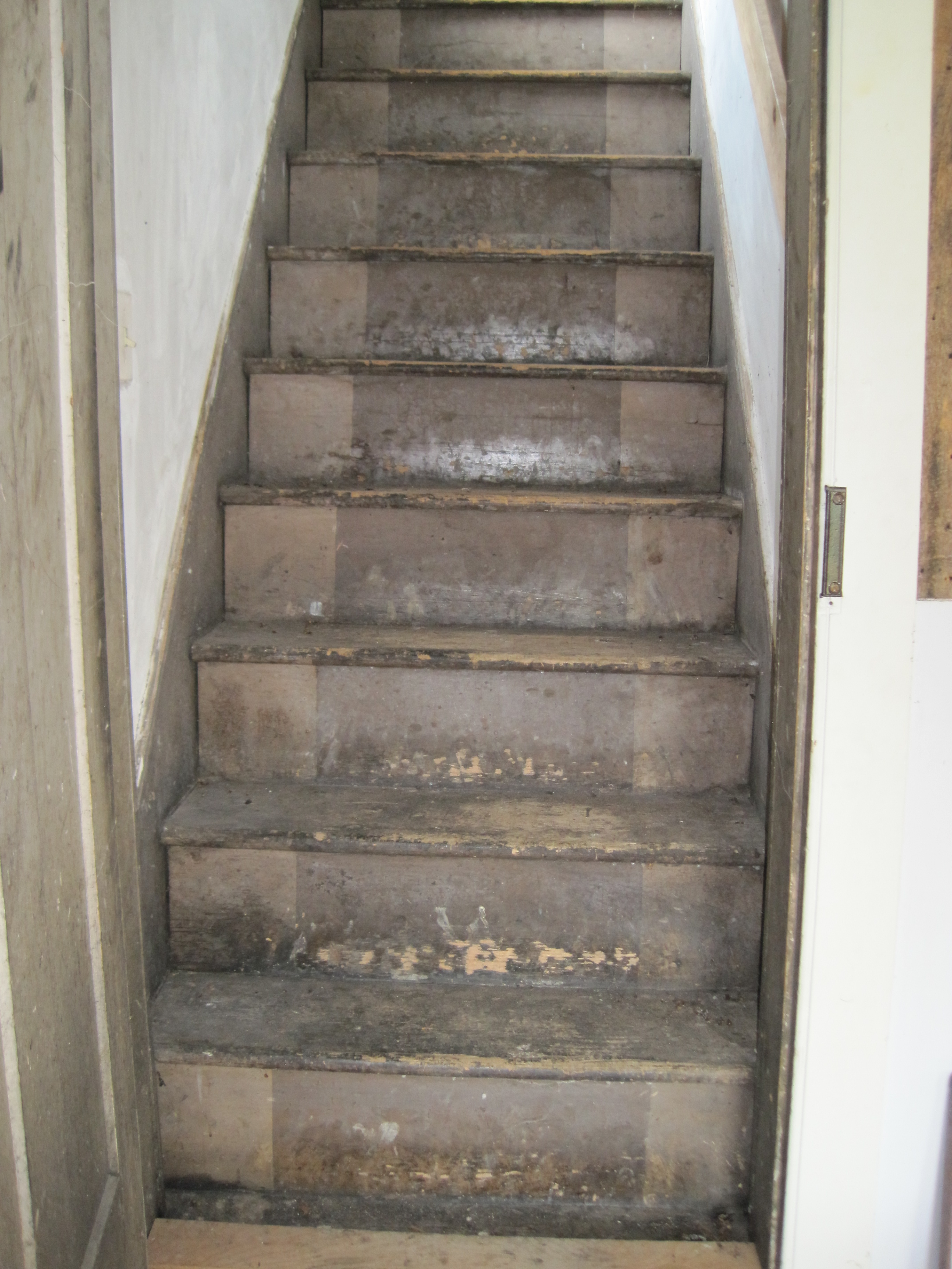 Original stairs leading from the Double Parlor to the second floor bedrooms