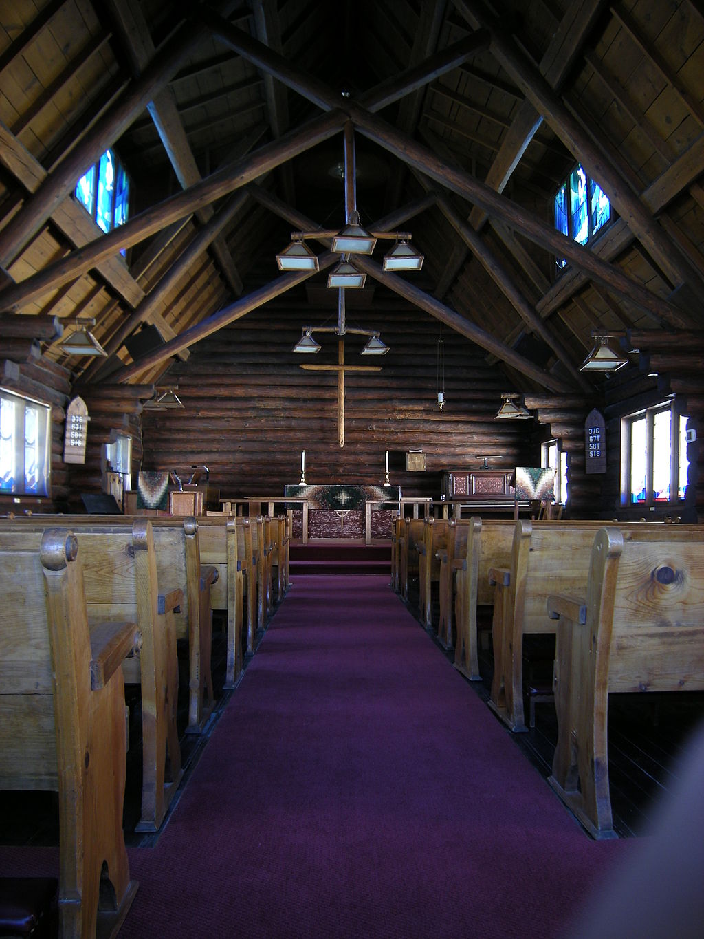 The church exterior and interior look much as it did when it was first built.