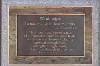 One of the Many Plaques on Display 