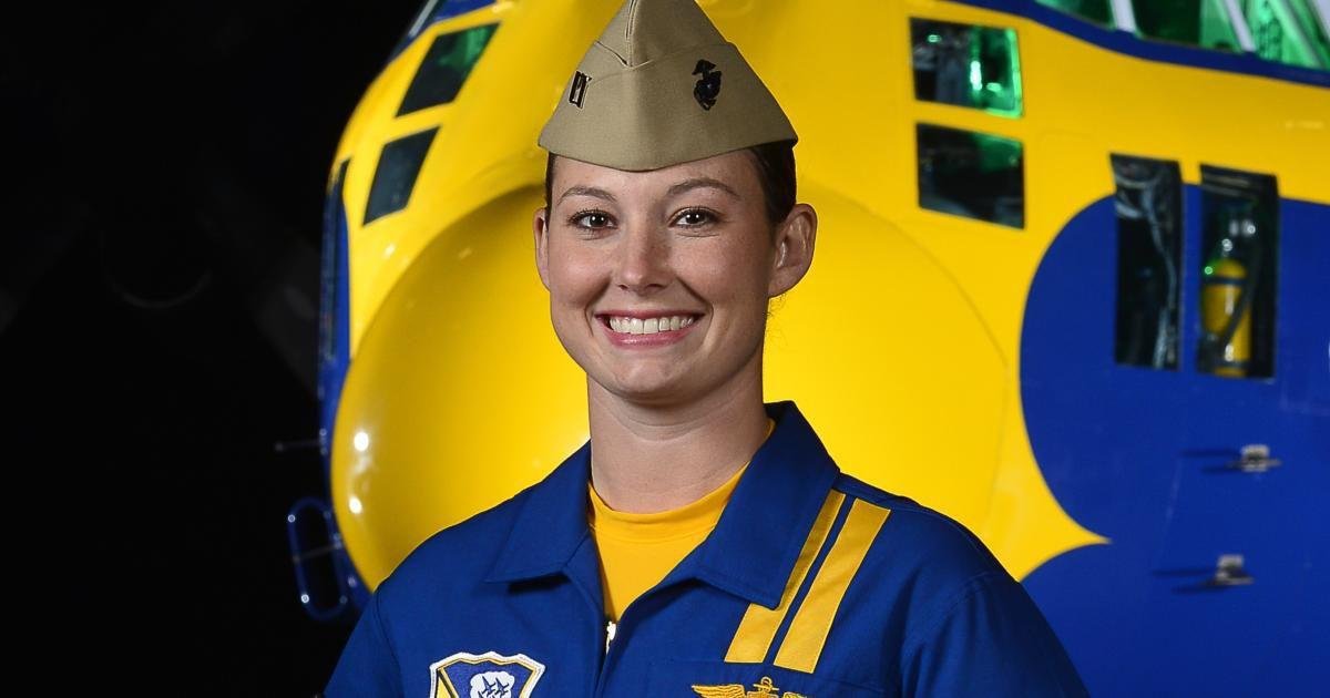 Capt. Katie Cook, U.S. Marine Corps officer and first female U.S. Navy Blue Angels pilot
