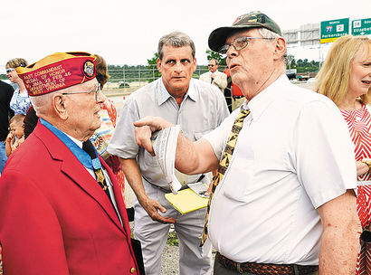 Woody Williams at the ceremony