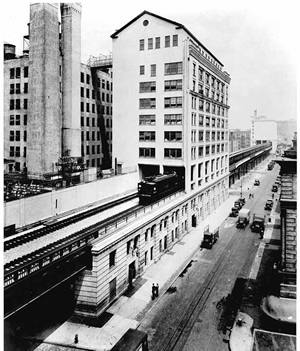 The building in 1936. In the 1960s it became home to the Westbeth Artists Community, which provides affordable housing and work space for low/mid-income artists.