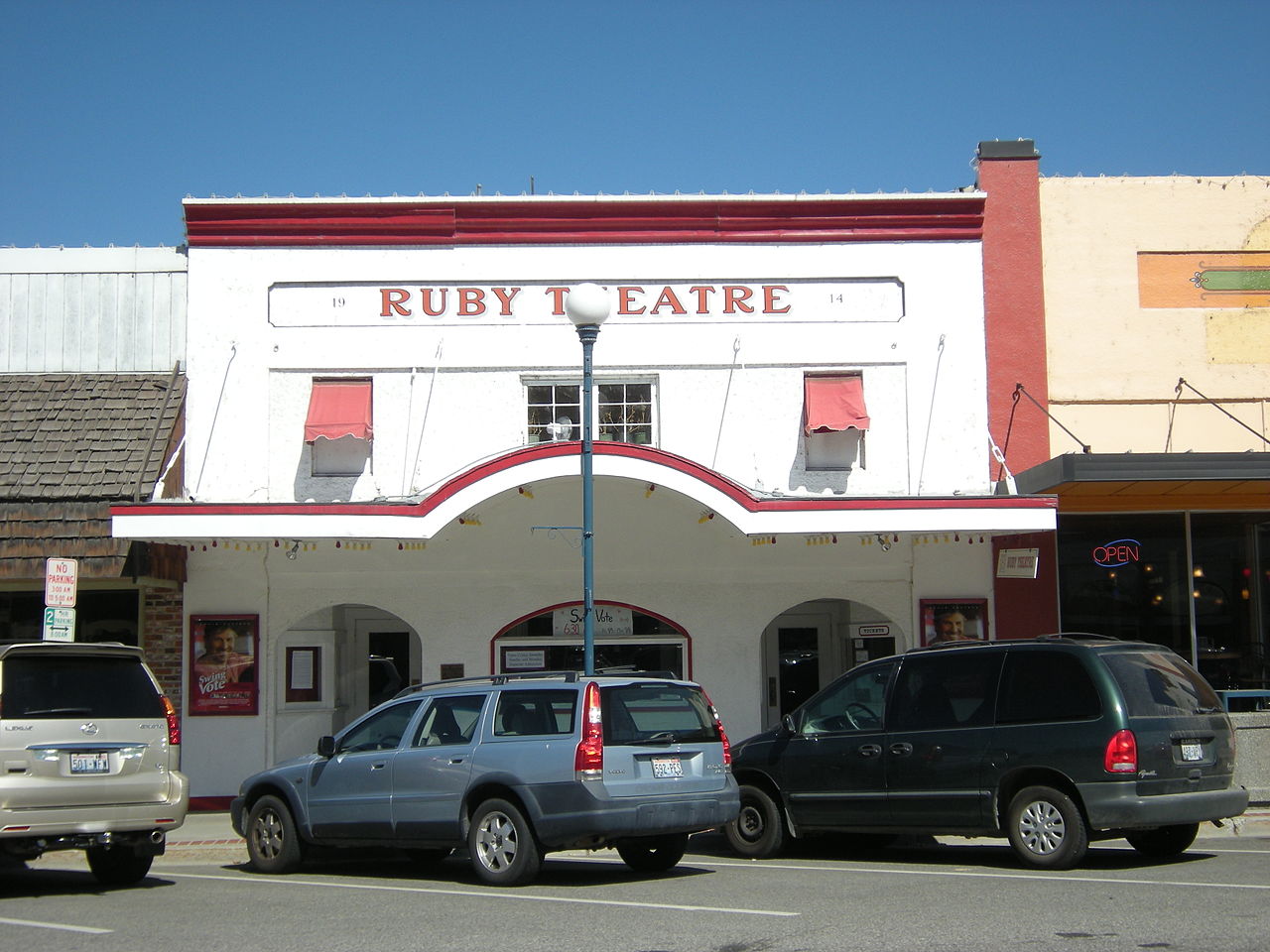 Ruby Theatre was built in 1914 and is listed on the National Register of Historic Places.