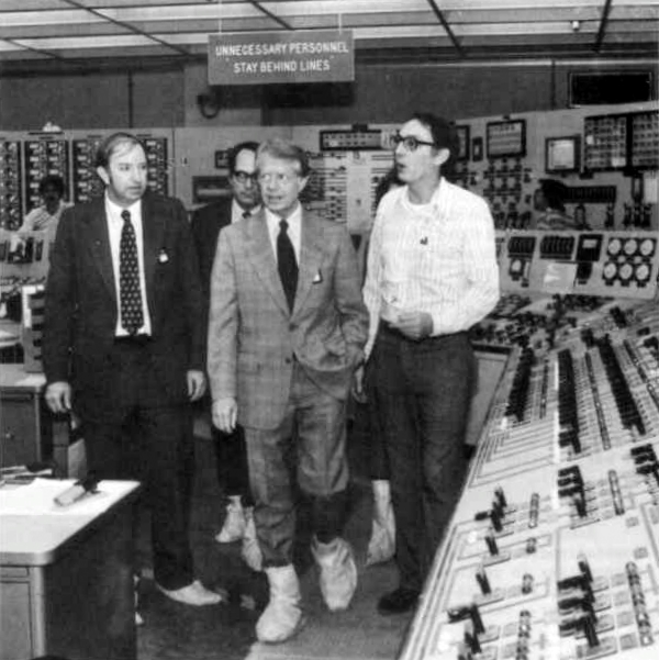 President Jimmy Carter touring the plant, April 1, 1979.