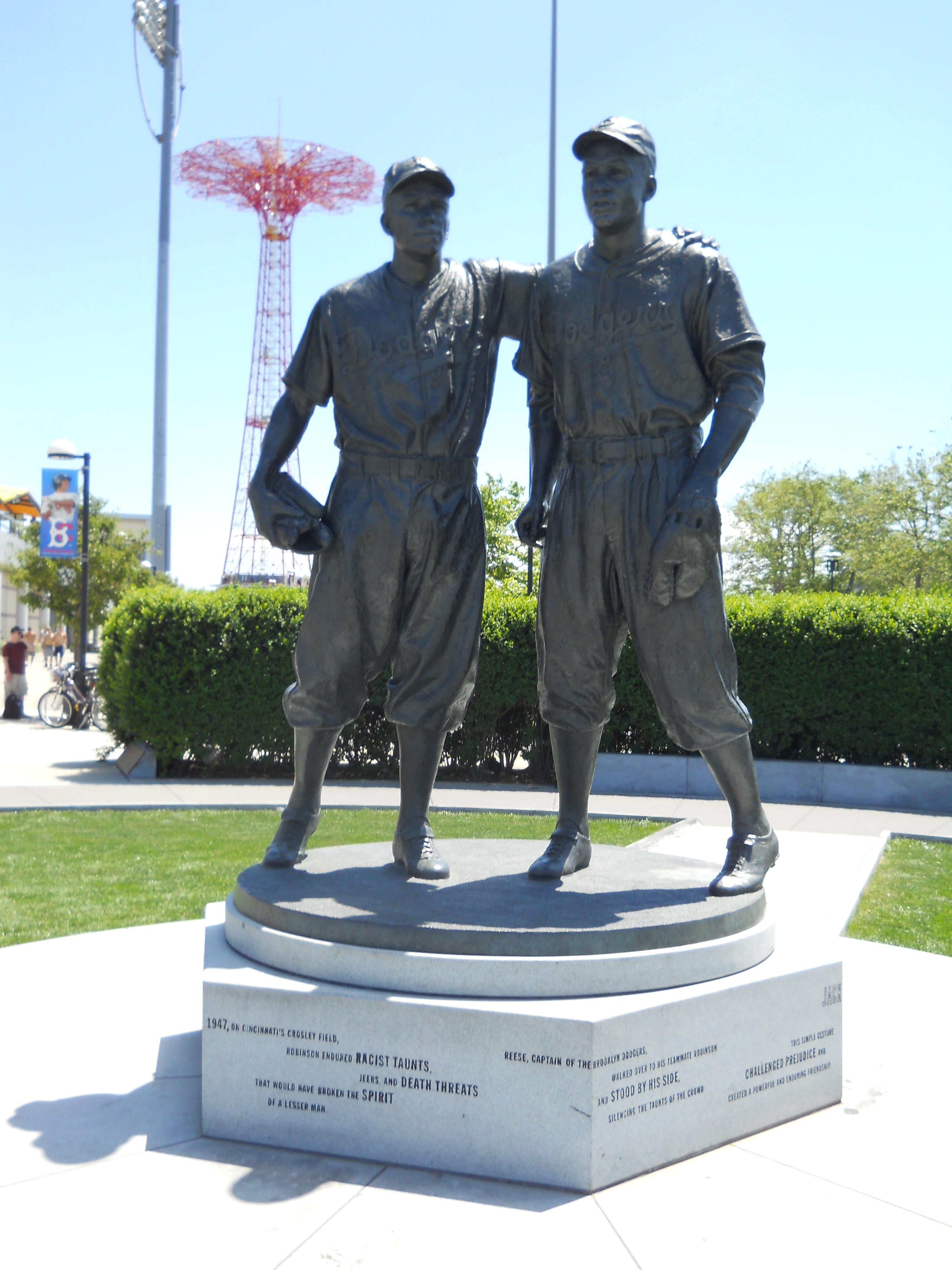 Jackie Robinson and Pee Wee Reese by Olen Collection