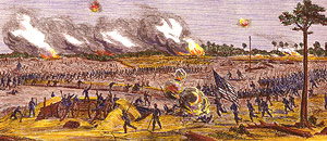 Battle Painting featured in Harper's Weekly newspaper