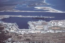 Aerial view of Naval Station Mayport.