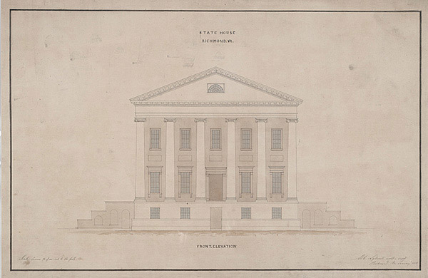 One of Jefferson's original plans for the capitol