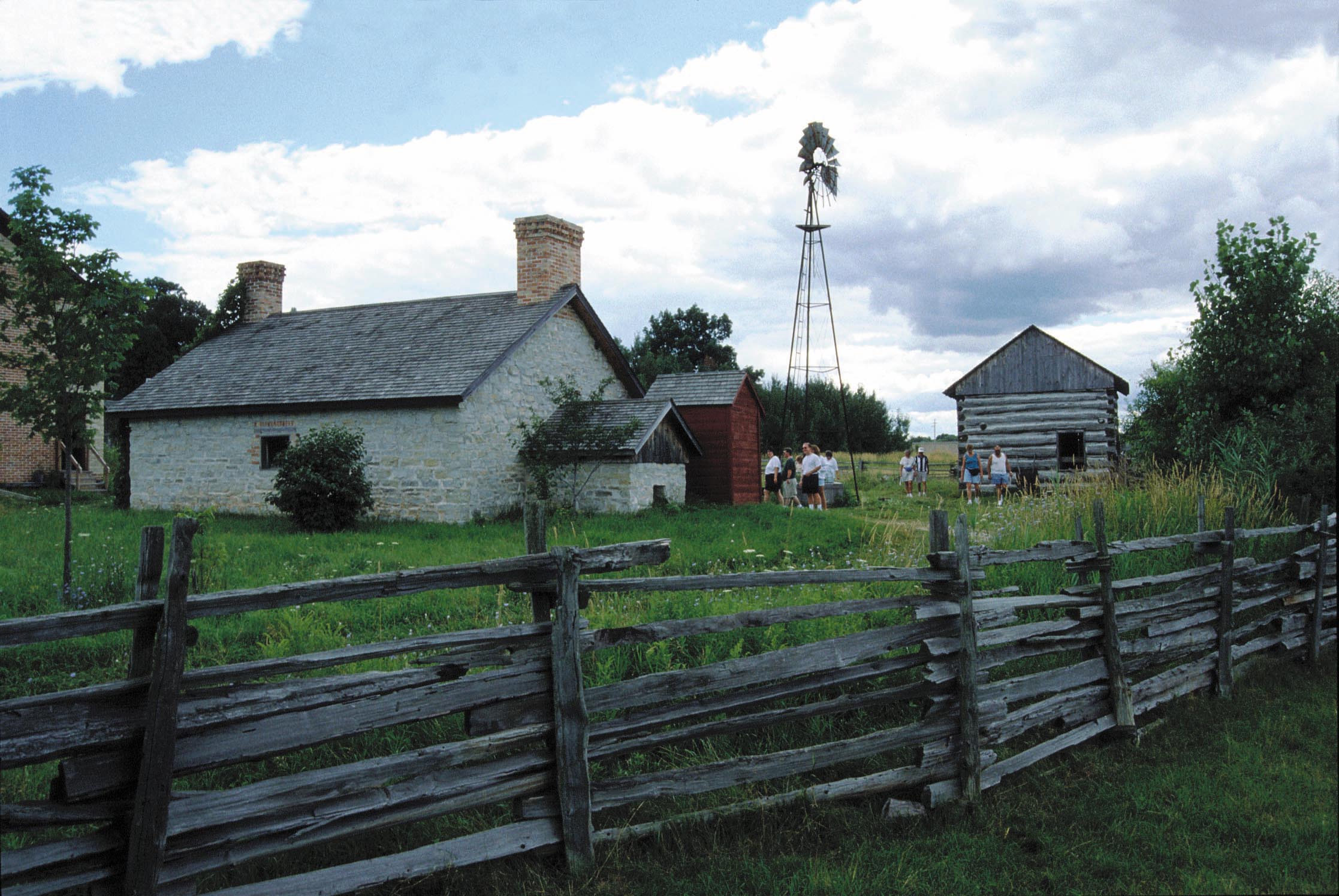 One of the historical buildings at the park