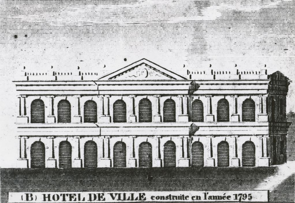 Cabildo, circa 1815, year of the Battle of New Orleans. Courtesy of Louisiana State Museum.