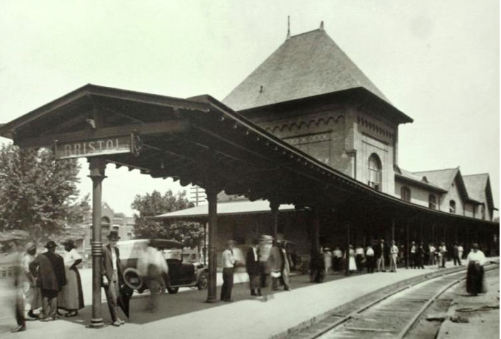 Historic photo of Bristol Train Station

