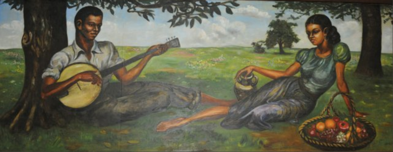 Mural by Countee, as it was restored in 1998