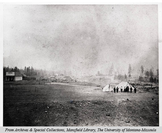 Destruction caused in De Borgia, Montana, by the “blow up," a combination of wind and fire.