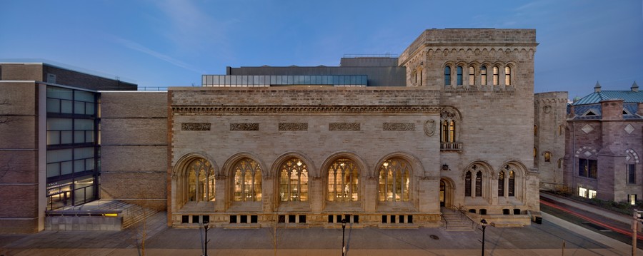 Exterior view of the Yale University Art Gallery