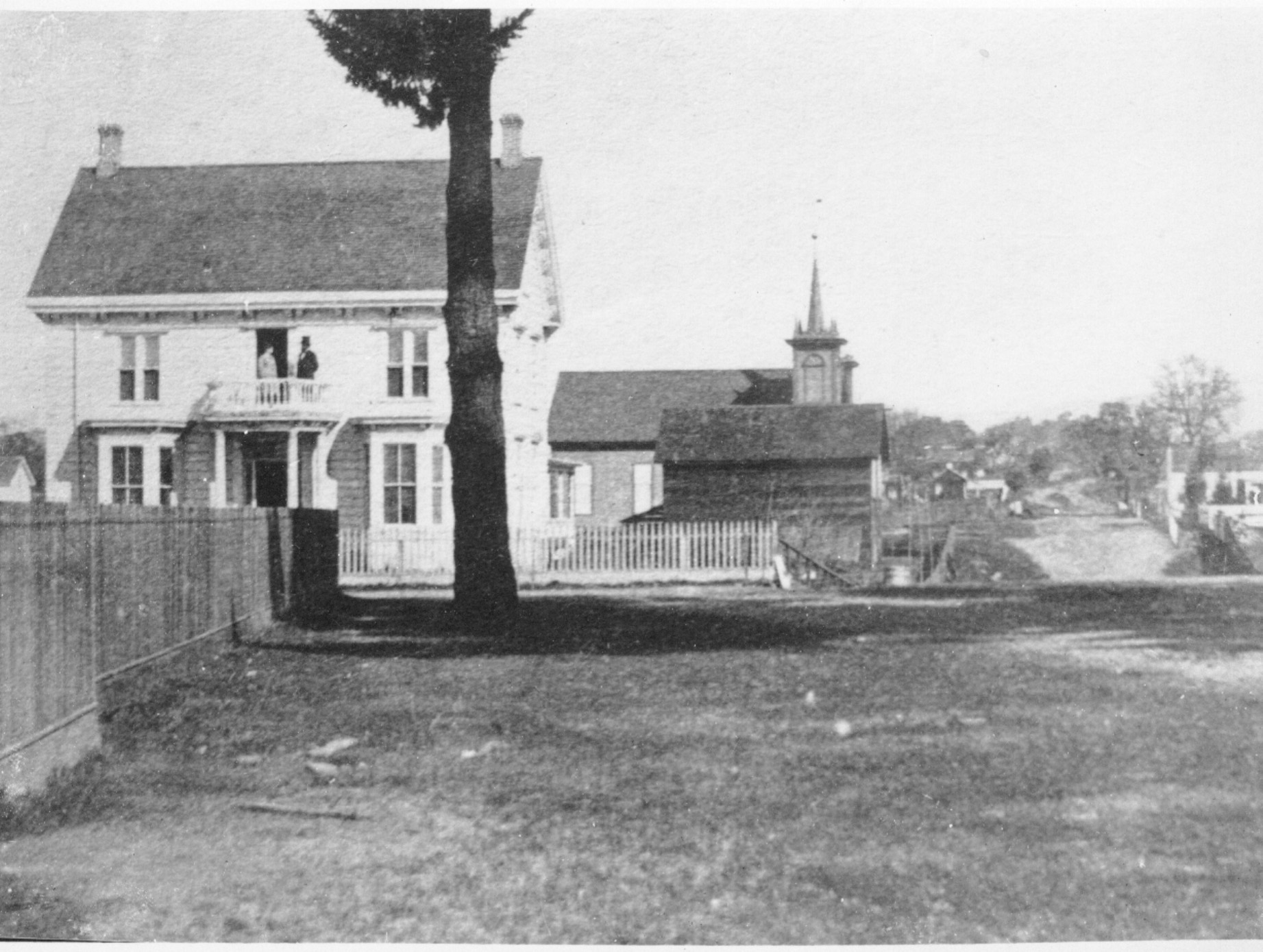 1872 Marshall House. Photo taken from Fitch Street, looking north at North Street.