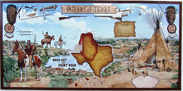 Indians of Texas Mural, 213 W. Beauregard