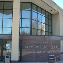 The Skirball Museum is located in Mayerson Hall.