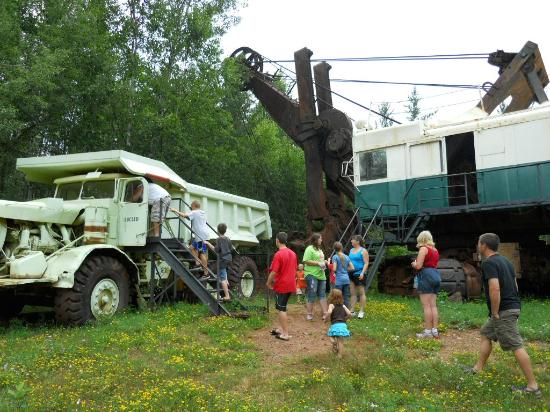 Visitors can get closeup views of some of the equipment used in the mine