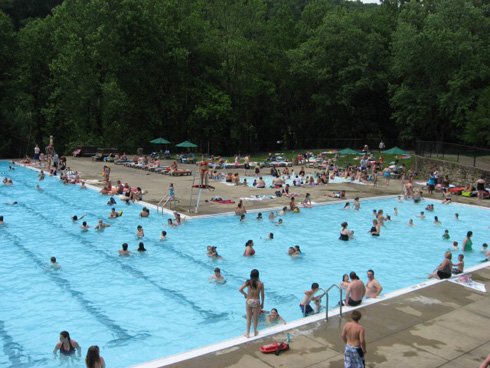 Olympic-sized pool at Coonskin Park. via www.kcprc.com