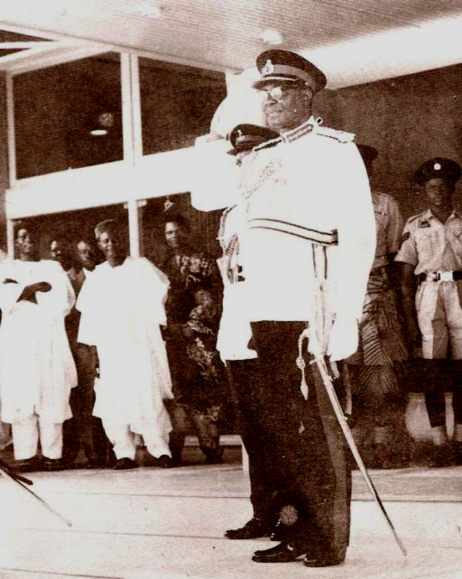 Chief Dr. Nmadi Azikiwe. As President of the Nigerian First Republic. 