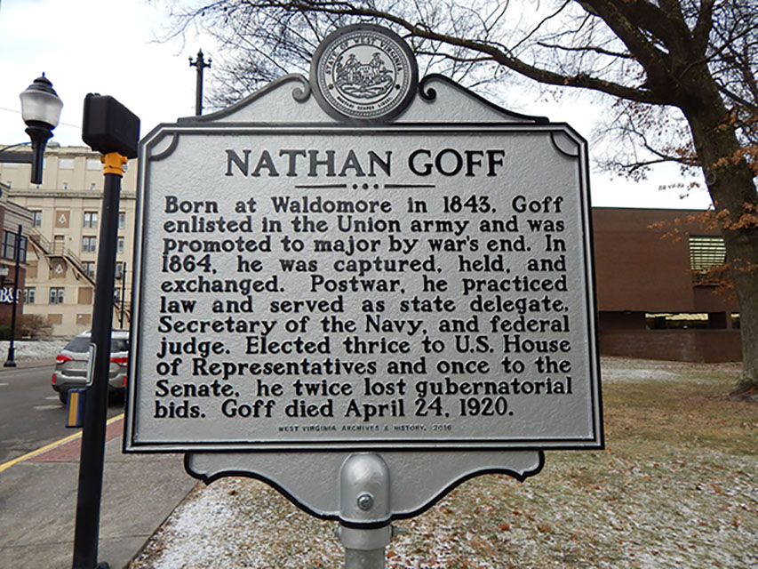 Other side of Waldomore marker -- see link for more information about Goff.