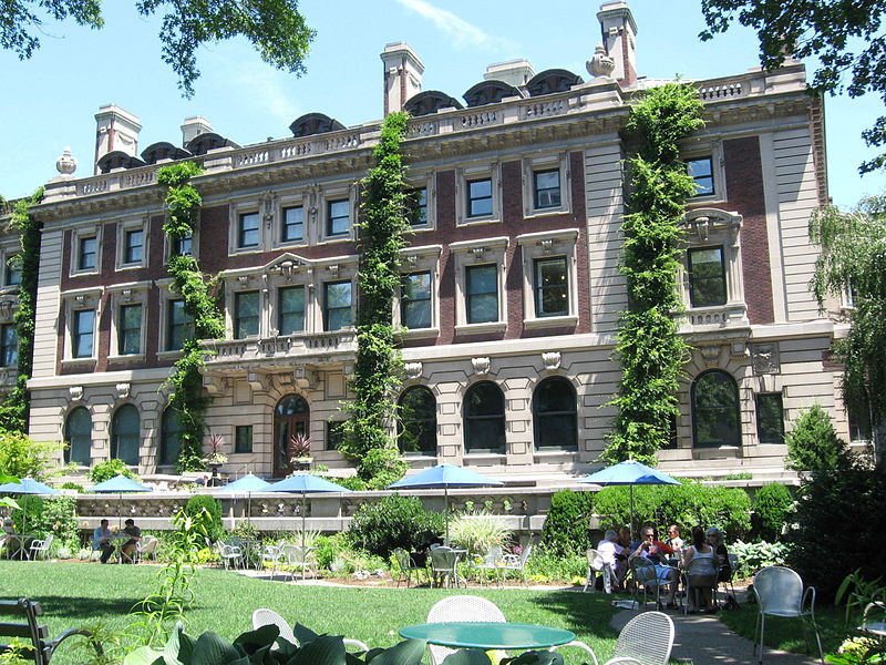 The museum and Carnegie Mansion today.