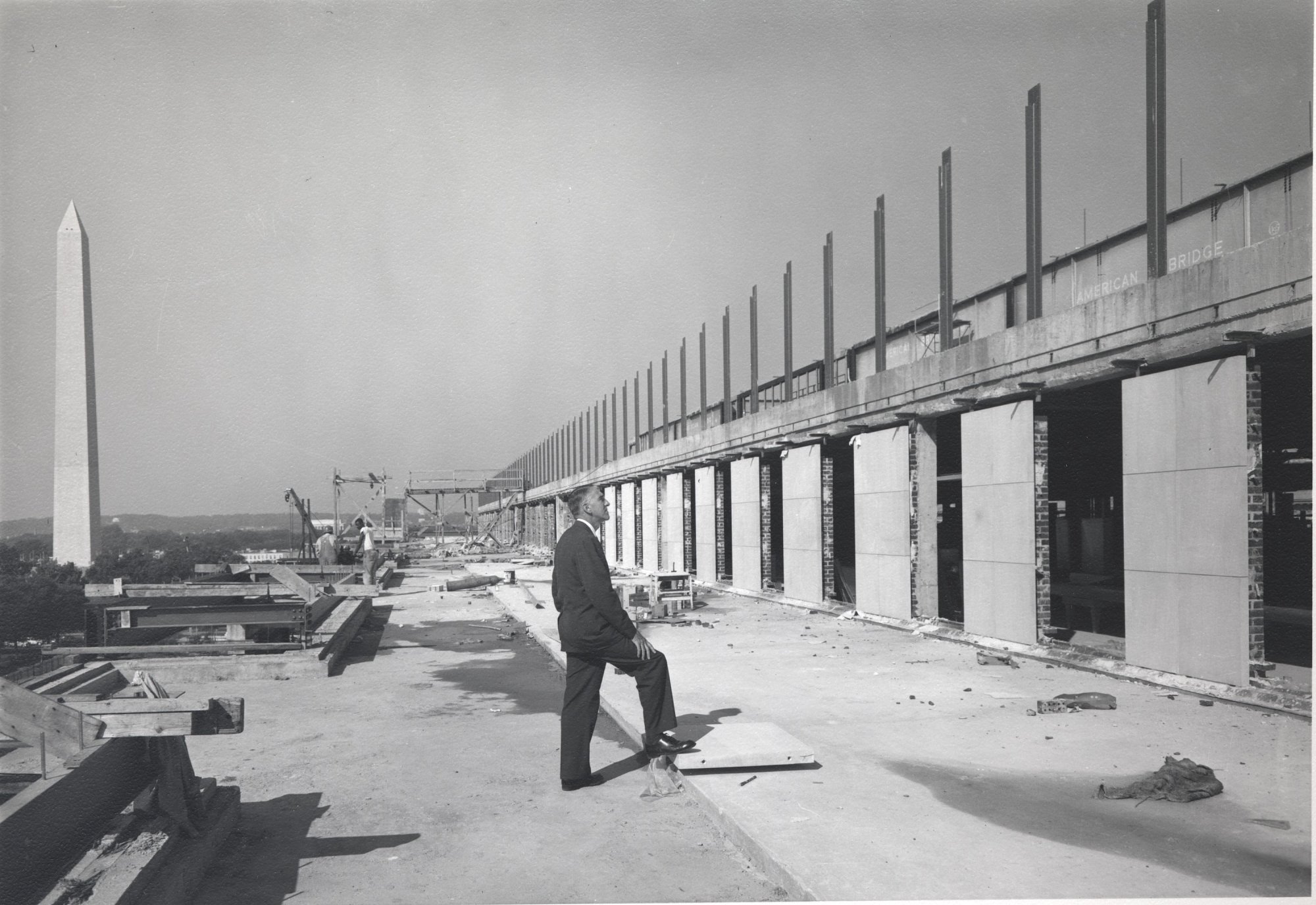 The museum, then named the Museum of History and Technology, under construction in 1962. Photo courtesy of the Smithsonian Institution Archives.