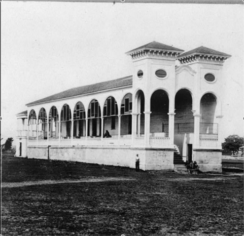 In 1836, the track added this clubhouse for the comfort and separation of of Southern women from the often raucous events on the track.