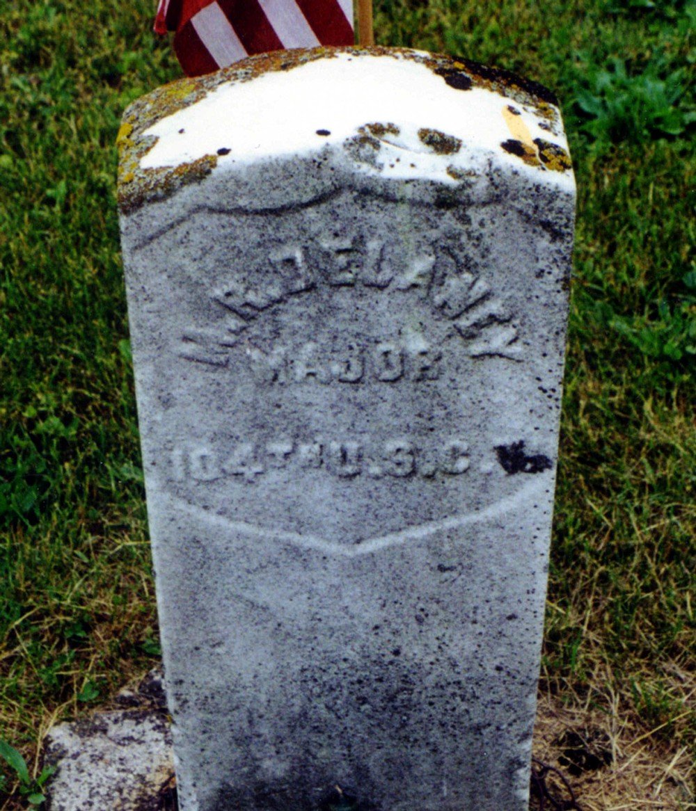 The current monument was funded by donations and replaced this government-issued marker that spelled Delany's name incorrectly.