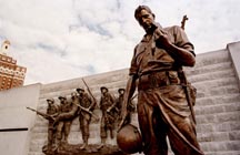 Statues at the Korean War Memorial 