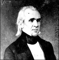 James K. Polk. Photo taken after inauguration