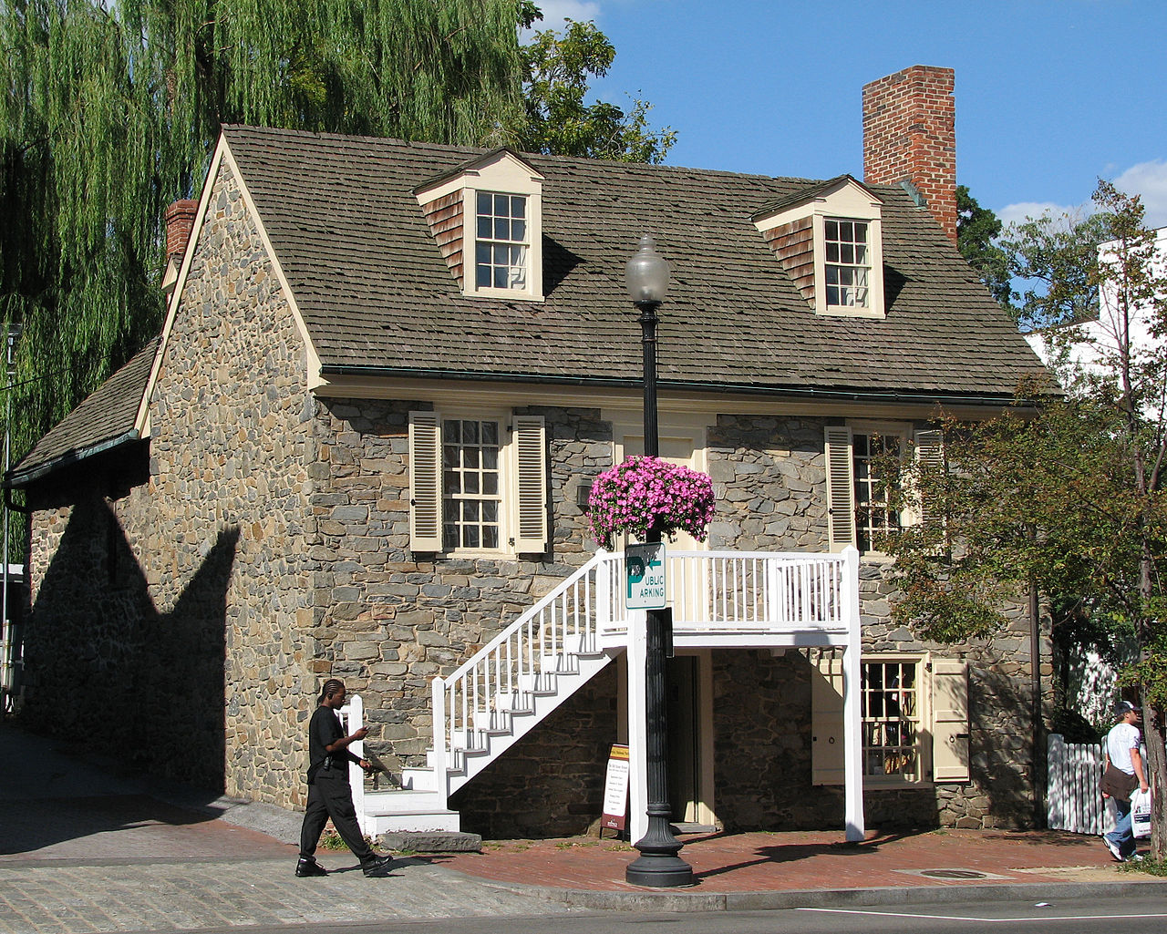 A view of the Old Stone House.