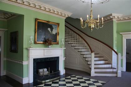 The inside of the current mansion.